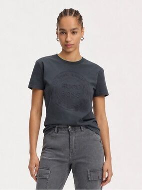 Hugo Boss Navy Logo Short Sleeve Tee